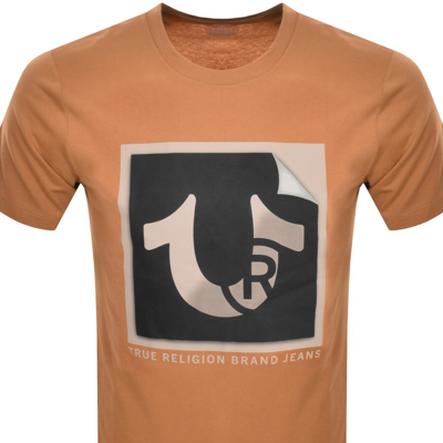 Shop True Religion Peeling Horseshoe T Shirt Brown