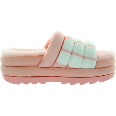 Shop Ugg Maxi Slide Womens Slip-on Logo Slide Sandals In Multi