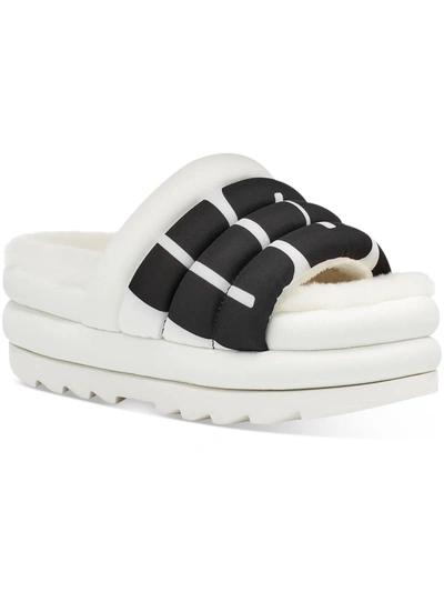 Shop Ugg Maxi Slide Womens Slip-on Logo Slide Sandals In Multi