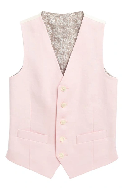 Shop Ralph Lauren Kids' Solid Classic Vest In Pink