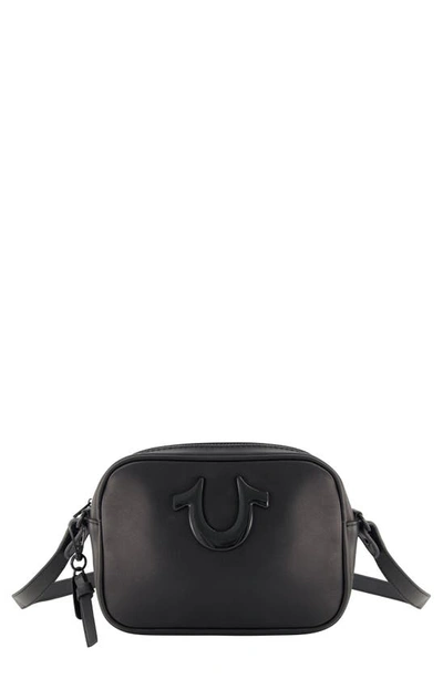 Shop True Religion Brand Jeans Horseshoe Camera Crossbody Bag In Black