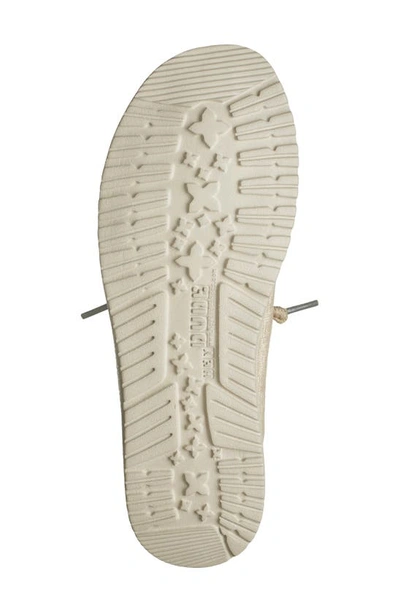 Hey Dude Wendy Flora Boat Shoe In Sunflower Beige