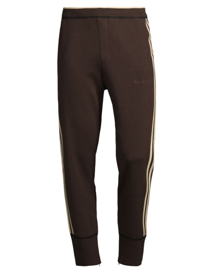 Shop Adidas Originals Men's Wool-blend Knit Pants In Dark Brown