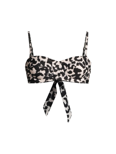 Shop Change Of Scenery Women's Nellie Underwire Bikini Top In Mia Leopard