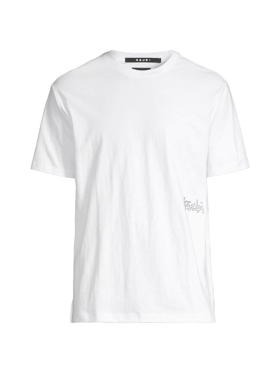 Shop Ksubi Men's Krystal Bling Kash T-shirt In White