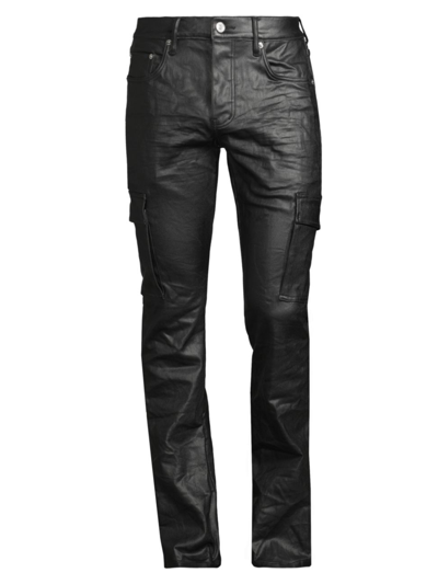 Purple Brand P004 Cargo Flared Jeans In Black | ModeSens