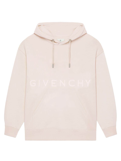 Shop Givenchy Men's 4g Slim Fit Hoodie In Fleece In Light Pink