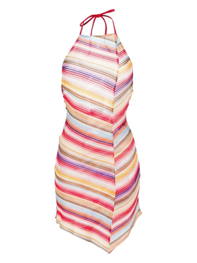 Shop Missoni Crochet Dress In Multicolour