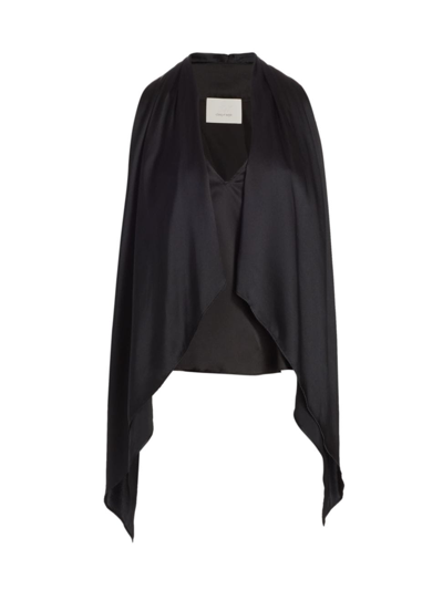 Shop Cinq À Sept Women's Louella Silk Scarf Top In Black