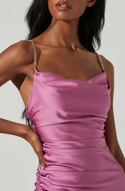 Shop Astr Trista Chain Strap Dress In Pink