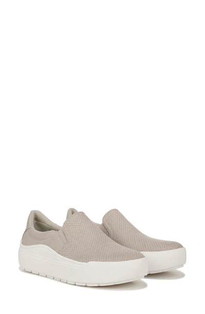 Shop Dr. Scholl's Time Off Slip-on Sneaker In Oyster Grey Fabric
