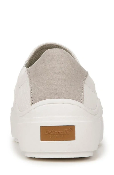 Shop Dr. Scholl's Time Off Slip-on Sneaker In White Faux Leather