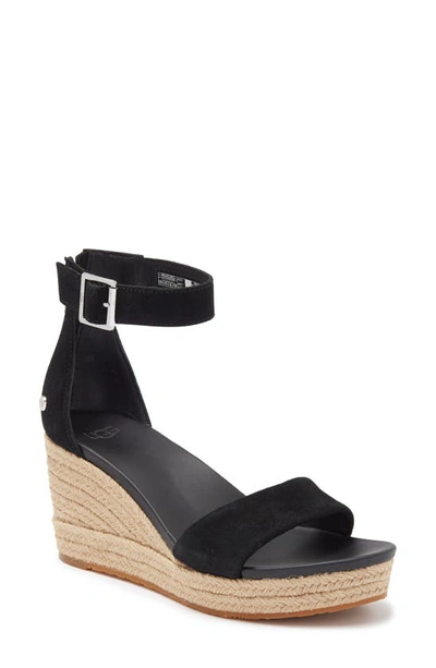 Shop Ugg ® Aylani Espadrille Wedge Sandal In Black