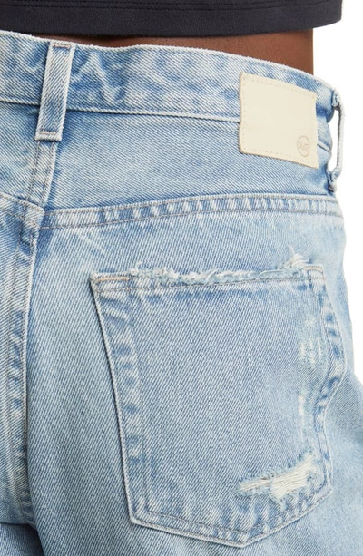 Ag Kinsley Ripped High Waist Ankle Flare Jeans In Idyllic Destructed