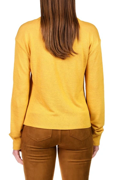 Shop Sanctuary Knot Front Knit Top In Aged Scotch