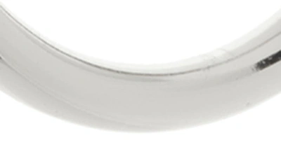 Shop Argento Vivo Sterling Silver Medium Tube Hoop Earrings In Silver