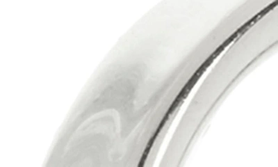 Shop Argento Vivo Sterling Silver Medium Hoop Earrings In Silver