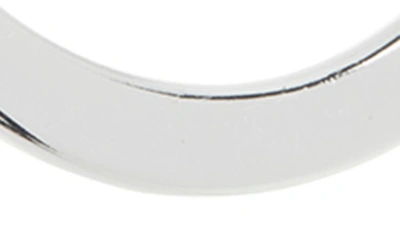 Shop Argento Vivo Sterling Silver Knife Edge Hoop Earrings In Silver