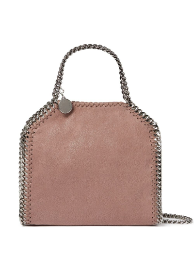 Shop Stella Mccartney Micro Tote Bag Falabella In Pink & Purple