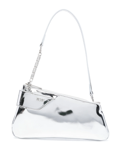 Shop Gcds Comma Notte Leather Bag In Metallic