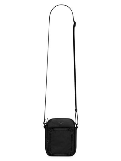 Shop Saint Laurent Women's City  Mini Camera Bag In Nylon In Black