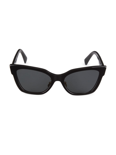 Shop Miu Miu Women's 56mm Square Sunglasses In Black Dark Grey