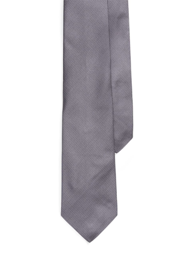 Shop Polo Ralph Lauren Men's Pin Dot Silk Tie In Navy White