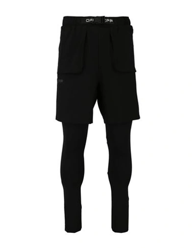 Shop Off-white 2-in-1 Active Hybrid Legging Cargo Short Man Pants Black Size Xl Polyester, Elastane