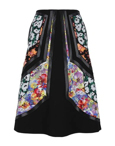 Shop Stella Mccartney Wool Twill Skirt Woman Midi Skirt Multicolored Size 8-10 Wool In Fantasy