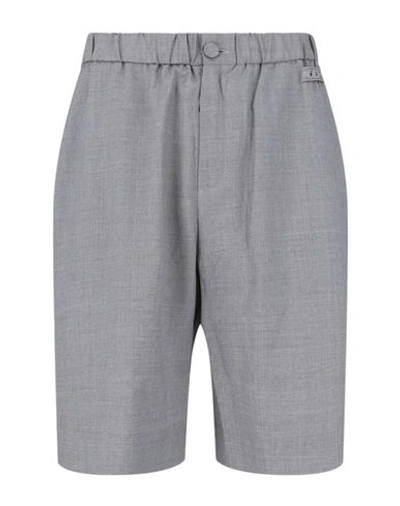 Shop Off-white Lounge Shorts Man Shorts & Bermuda Shorts Grey Size Xl Virgin Wool