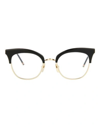 Shop Thom Browne Cat Eye-frame Acetate Optical Frames Woman Eyeglass Frame Gold Size 51 Acetate