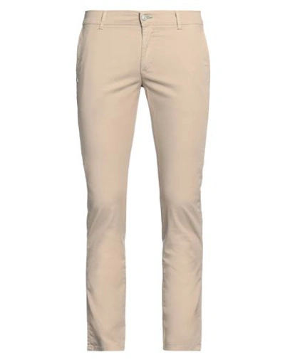 Shop Grey Daniele Alessandrini Man Pants Beige Size 30 Cotton, Elastane