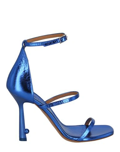 Shop Off-white Lollipop Strappy Heel Sandals Woman Sandals Blue Size 8 Calfskin