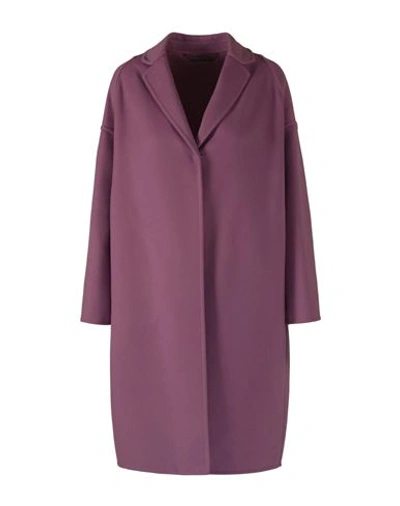 Shop Stella Mccartney Bilpin Coat Woman Coat Purple Size 4-6 Wool