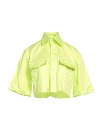 Shop Woera Woman Shirt Acid Green Size 2 Cotton