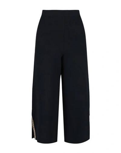 Shop Stella Mccartney Embellished Cropped Pants Woman Pants Blue Size 10-12 Viscose, Polyester