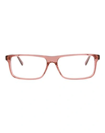 Shop Saint Laurent Square-frame Acetate Optical Frames Man Eyeglass Frame Pink Size 58 Acetate