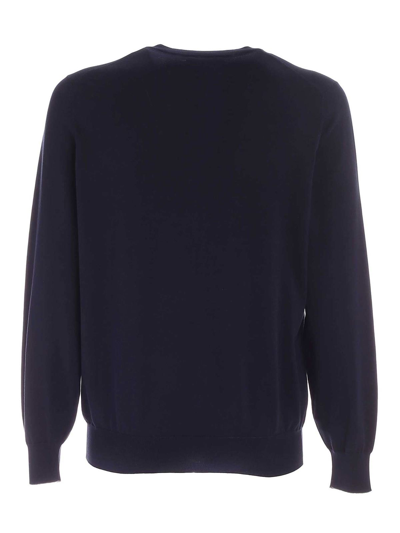 Shop Brunello Cucinelli Cotton Sweater In Blue In Azul