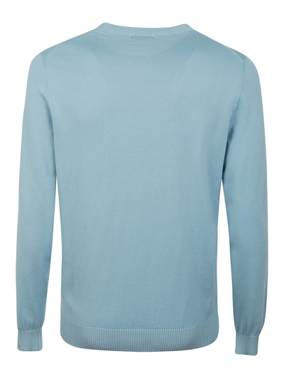 Malo Round-neck Sweater In Azul Claro