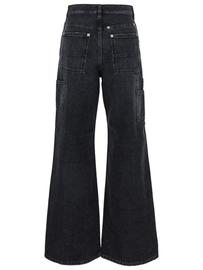 Shop Givenchy Wide Leg Jeans In Black