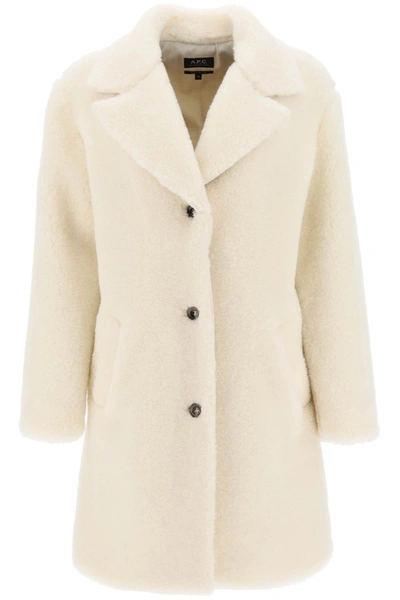 Shop Apc 'nicolette' Teddy Coat