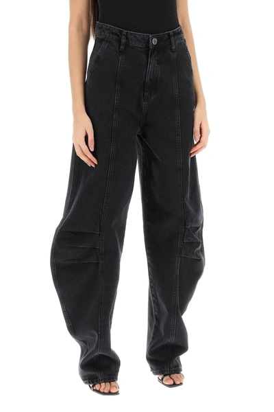 Shop Rotate Birger Christensen Baggy Jeans With Curved Leg