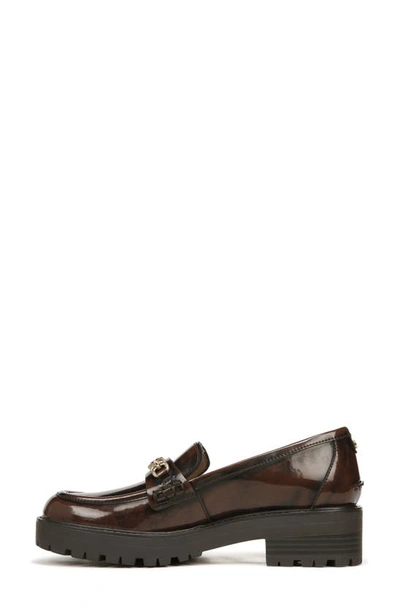 Shop Sam Edelman Teo Lug Loafer In Chestnut Se