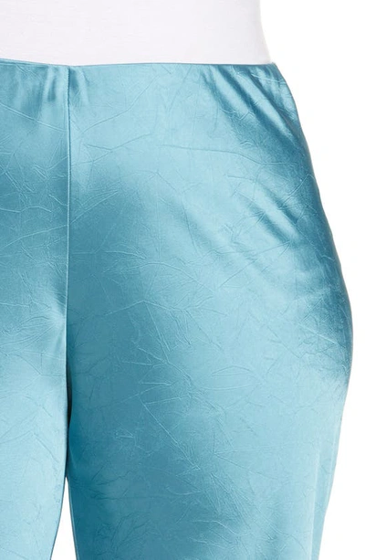 Shop Vince Satin Bias Cut Pants In Deep Lagoon