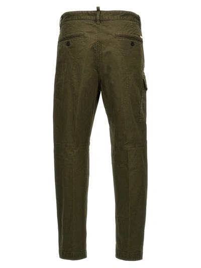 Shop Dsquared2 Sexy Cargo Pants Green