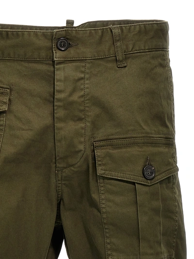 Shop Dsquared2 Sexy Cargo Pants Green