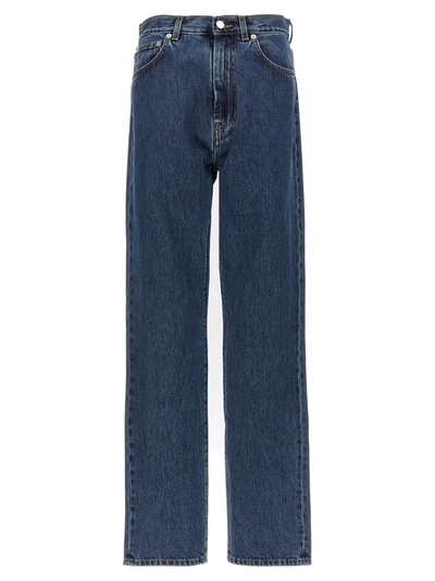 Shop Loulou Studio Straight Leg Jeans Pants Blue