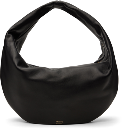 Shop Khaite Black 'the Medium Olivia' Bag In 200 Black
