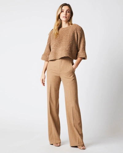 Reid L/s Crop Knit In Camel