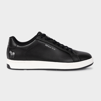 Shop Ps By Paul Smith Black Leather 'albany' Trainers